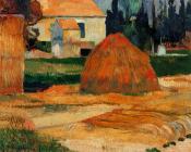 保罗高更 - Haystack, near Arles